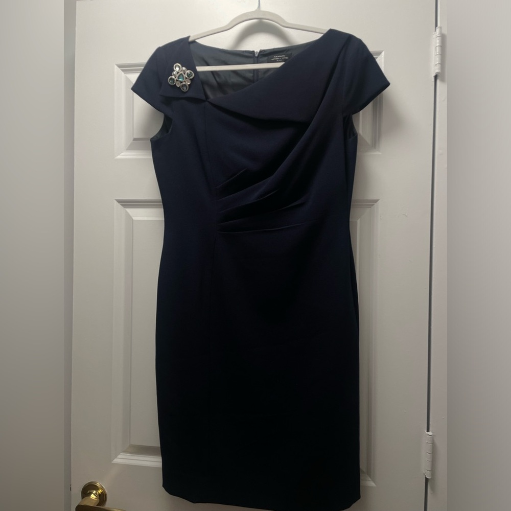 Tahari Dark Navy Dress